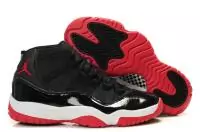 basket sport air jordan 11 femmes noir rouge blance